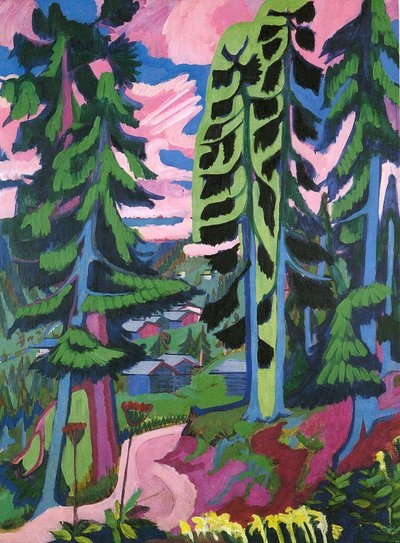 Wild Ground, Mountain Forest by Ernst Ludwig Kirchner